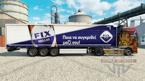 Haut Fix Hellas auf semi für Euro Truck Simulator 2