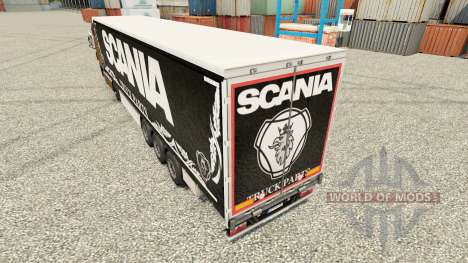 La peau Camion Scania Pièces sombres à semi pour Euro Truck Simulator 2