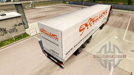 La peau de l'Excellence Encomendas sur semi pour Euro Truck Simulator 2