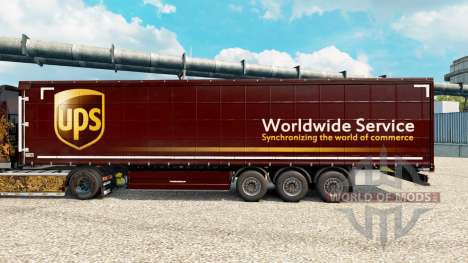 Haut-United Parcel Service für Anhänger für Euro Truck Simulator 2