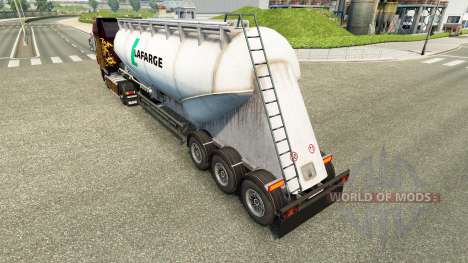 La peau de Lafarge ciment semi-remorque pour Euro Truck Simulator 2