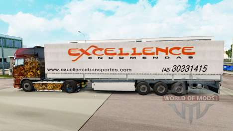 La peau de l'Excellence Encomendas sur semi pour Euro Truck Simulator 2