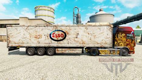 La peau Esso sur semi pour Euro Truck Simulator 2