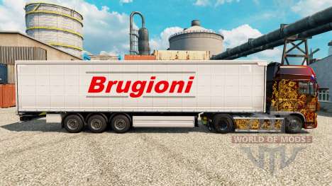 La peau Brugioni sur semi pour Euro Truck Simulator 2