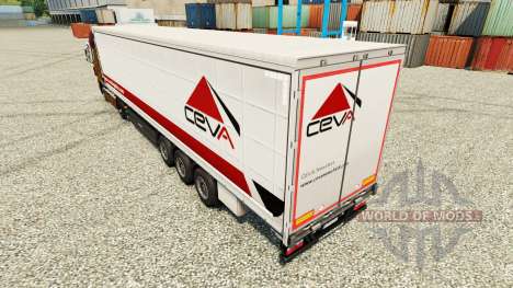 Ceva Logistics de la peau pour les remorques pour Euro Truck Simulator 2