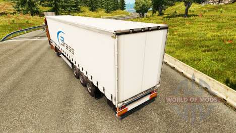 Haut Messing-Transport-Logistik für Anhänger für Euro Truck Simulator 2