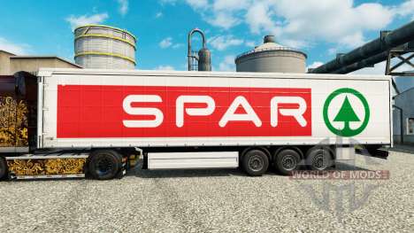 La peau SPAR pour les remorques pour Euro Truck Simulator 2