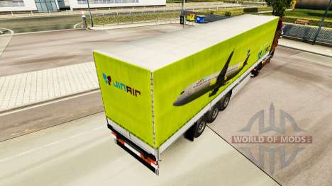 La peau Jin Air des remorques pour Euro Truck Simulator 2