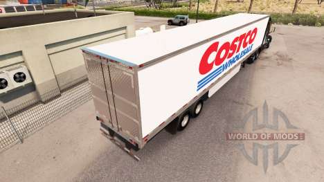 La peau Costco Wholesale étendue de la remorque pour American Truck Simulator