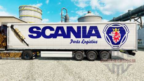 Skin Scania Parts Logistics für Anhänger für Euro Truck Simulator 2