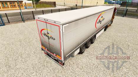 La peau Pall-Ex, de rideau semi-remorque pour Euro Truck Simulator 2