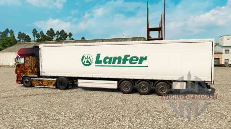 Haut Lanfer Logistik für Anhänger für Euro Truck Simulator 2