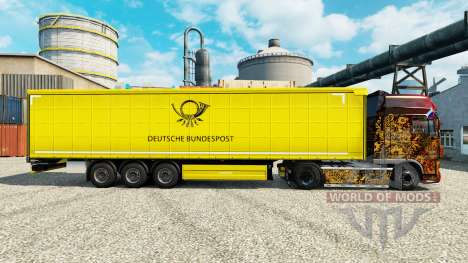 La peau de la Deutsche Bundespost pour les remor pour Euro Truck Simulator 2