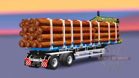 Un camion semi-remorque de cargaison Huttner pour Euro Truck Simulator 2