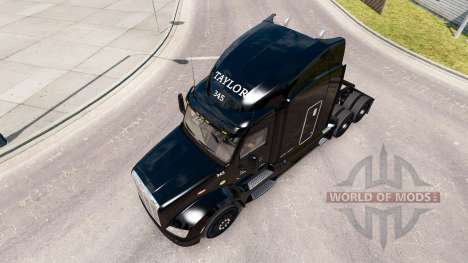 Haut Taylor Express truck Peterbilt 579 für American Truck Simulator