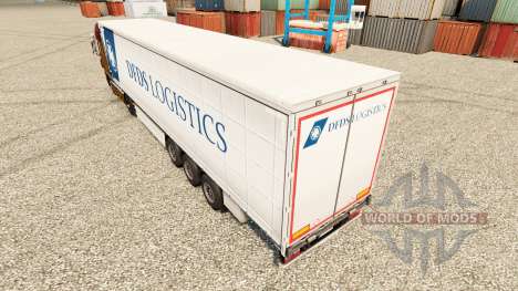 DFDS de la Logistique de la peau pour les remorq pour Euro Truck Simulator 2