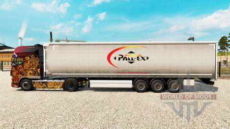 La peau Pall-Ex, de rideau semi-remorque pour Euro Truck Simulator 2