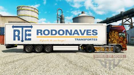 Die RTE Rodonaves Transportes Haut für Anhänger für Euro Truck Simulator 2