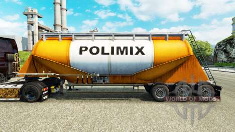 La peau Polimix ciment semi-remorque pour Euro Truck Simulator 2