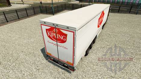 La peau de M. Kipling sur un rideau semi-remorqu pour Euro Truck Simulator 2