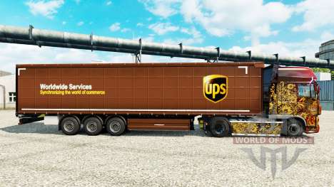 Haut-United Parcel Service Inc. auf semi für Euro Truck Simulator 2