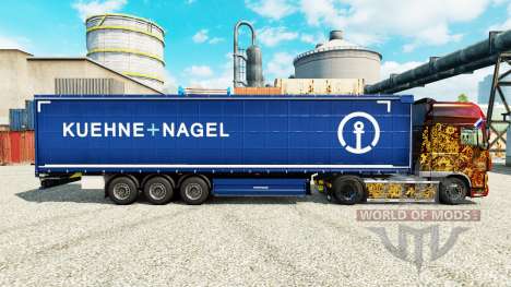 La peau Kuehne Nagel pour les semi-remorques pour Euro Truck Simulator 2