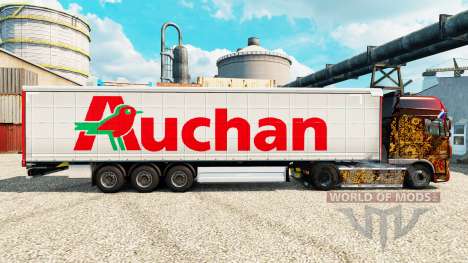 Auchan peau pour les remorques pour Euro Truck Simulator 2