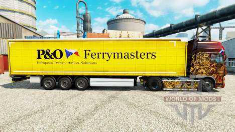 La peau de P&O Ferrymasters pour les remorques pour Euro Truck Simulator 2