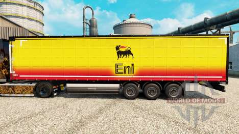 La peau Eni pour les remorques pour Euro Truck Simulator 2