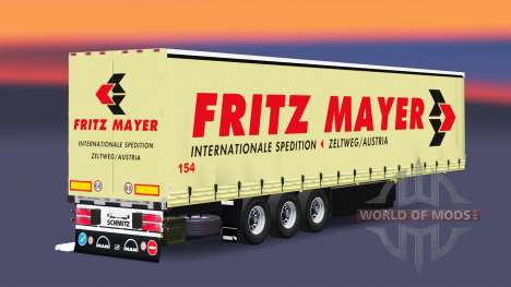 Rideau semi-remorque Schmitz Fritz Mayer pour Euro Truck Simulator 2