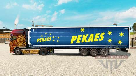 Haut pekaes sa auf einen Vorhang semi-trailer für Euro Truck Simulator 2