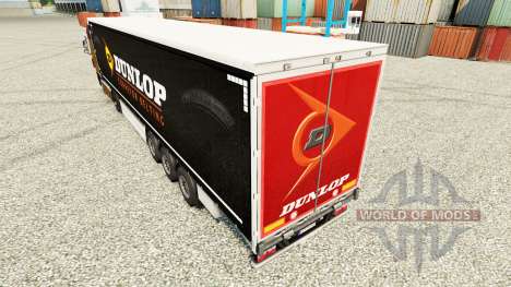 La peau sur Dunlop semi pour Euro Truck Simulator 2