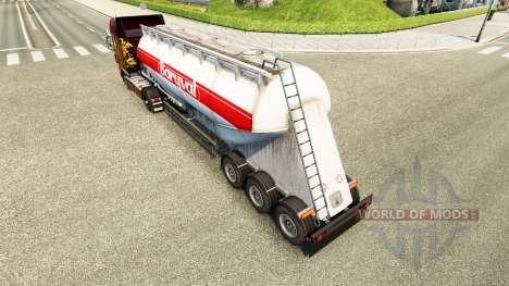 La peau Baryval semi-remorque, le ciment pour Euro Truck Simulator 2