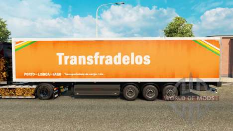 La peau Transfradelos pour les remorques pour Euro Truck Simulator 2