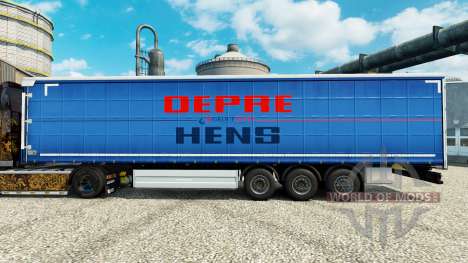 La peau de Groupe Depre sur semi pour Euro Truck Simulator 2