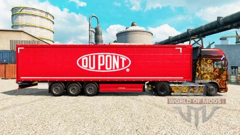 La peau Du Pont rouge pour les remorques pour Euro Truck Simulator 2