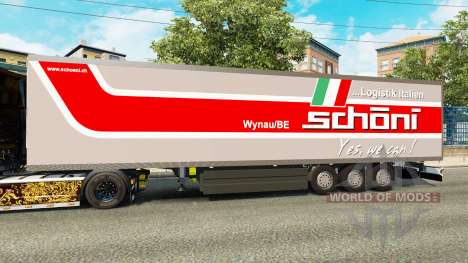 La semi-remorque-le réfrigérateur Schoni Logisti pour Euro Truck Simulator 2