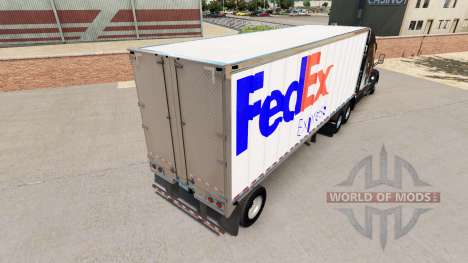 Haut FedEx kleinen Anhänger für American Truck Simulator