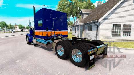 Скин Rollin Transport v1.1 на Peterbilt 389 für American Truck Simulator
