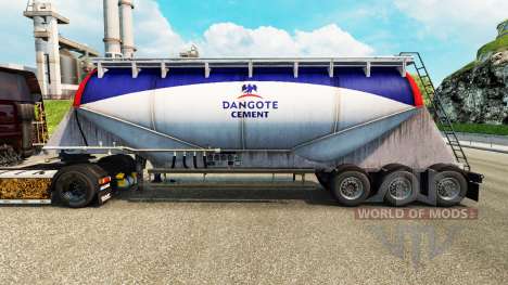 Skin Dangote Cement cement semi-trailer pour Euro Truck Simulator 2