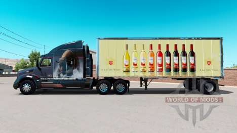 Haut E. & J. Gallo Winery in kleinen trailer für American Truck Simulator