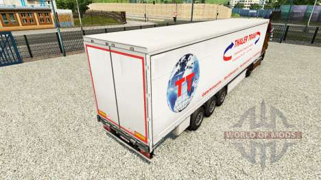 Haut Thaler Trans auf einen Vorhang semi-trailer für Euro Truck Simulator 2