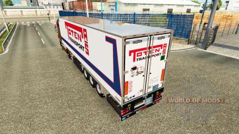 Semi-trailer-Kühlschrank Chereau Toten Transport für Euro Truck Simulator 2