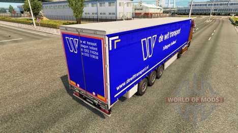 Haut De Wit Transport auf semi-Trailern für Euro Truck Simulator 2