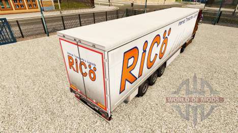 Haut Rico auf Vorhang semi-trailer für Euro Truck Simulator 2
