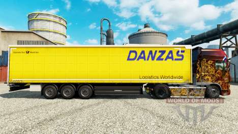 La peau Danzas de la Logistique pour les remorqu pour Euro Truck Simulator 2