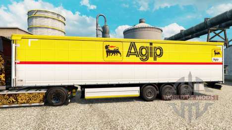 La peau Agip pour les remorques pour Euro Truck Simulator 2