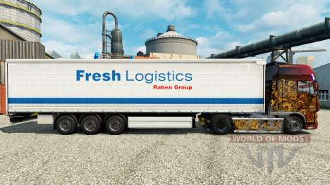 Frische-Logistik-Haut für Anhänger für Euro Truck Simulator 2