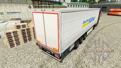 La peau Spedition Kollner sur semi pour Euro Truck Simulator 2