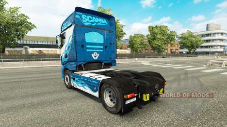 Flamme bleue de la peau pour Scania camion R700 pour Euro Truck Simulator 2
